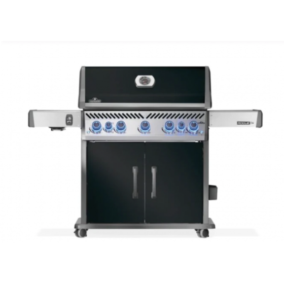 Grill gazowy Napoleon Rogue PRO-S 625 z palnikiem do steków 800°C i do rożna czarny (2025)